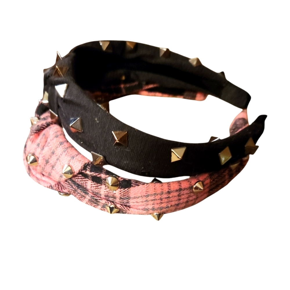 BUNDLE OF 2 SPIKE ACCENTS HEADBANDS.